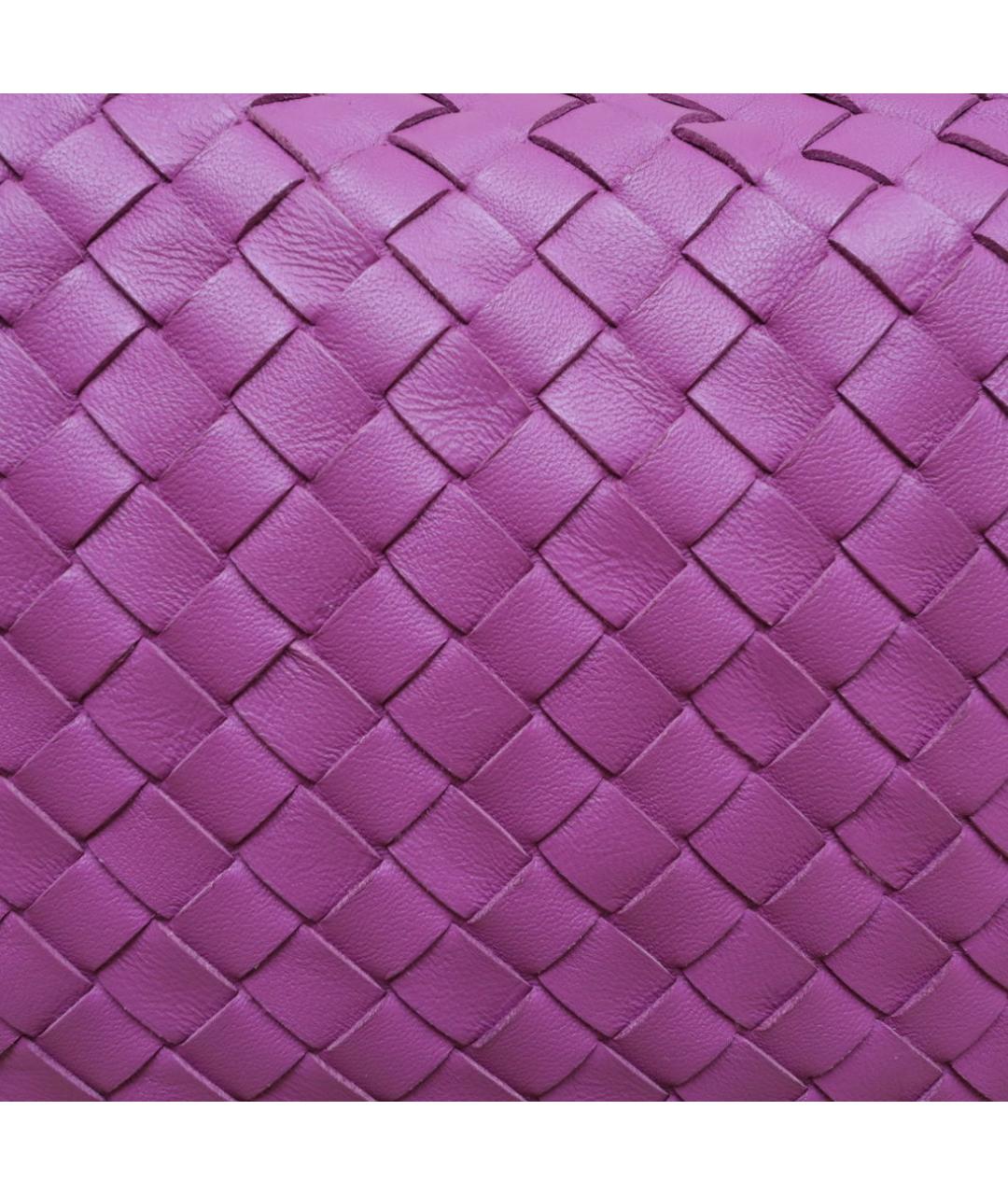 BOTTEGA VENETA Фиолетовая кожаная сумка через плечо, фото 8