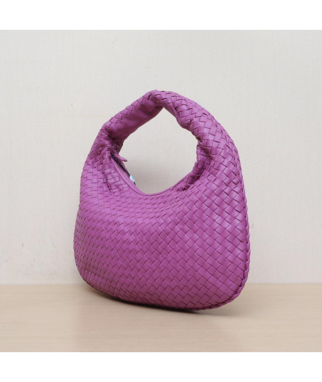 BOTTEGA VENETA Фиолетовая кожаная сумка через плечо, фото 4