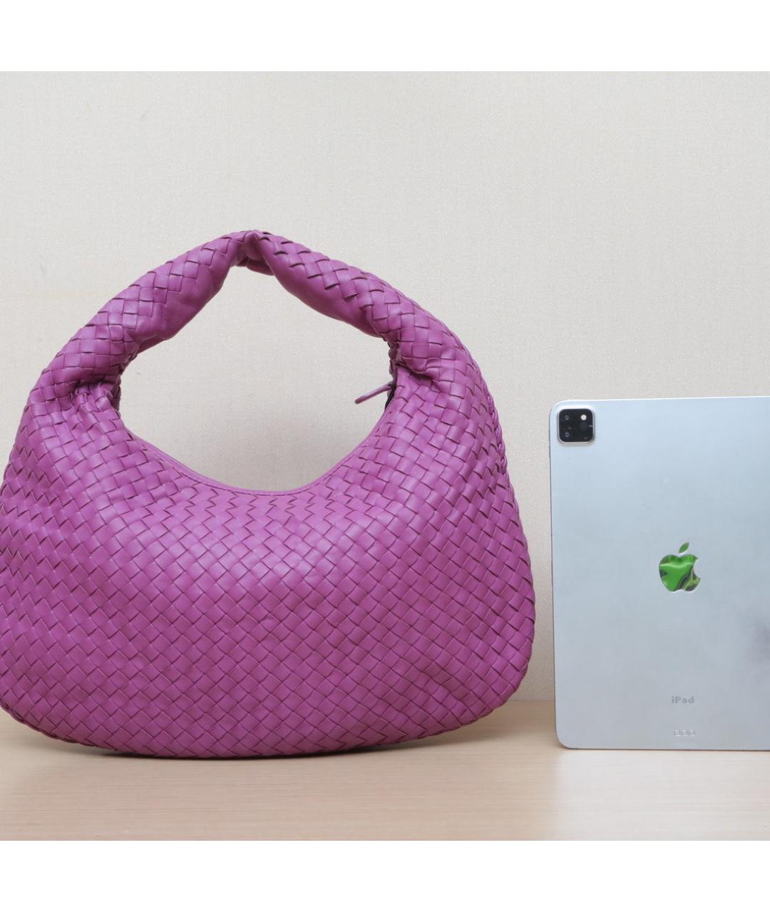 BOTTEGA VENETA Фиолетовая кожаная сумка через плечо, фото 7