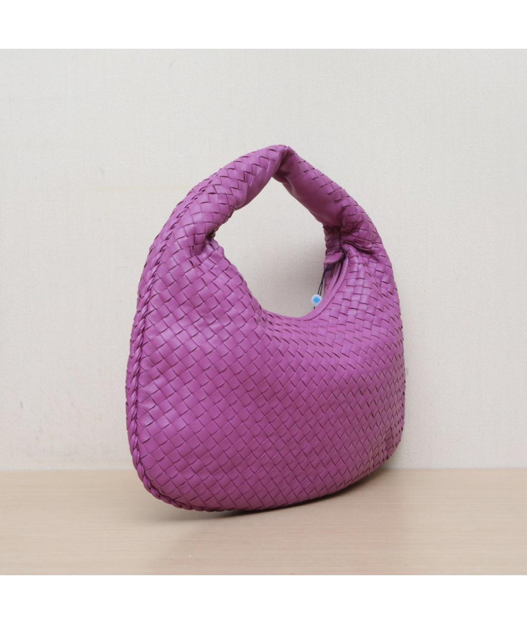 BOTTEGA VENETA Фиолетовая кожаная сумка через плечо, фото 6