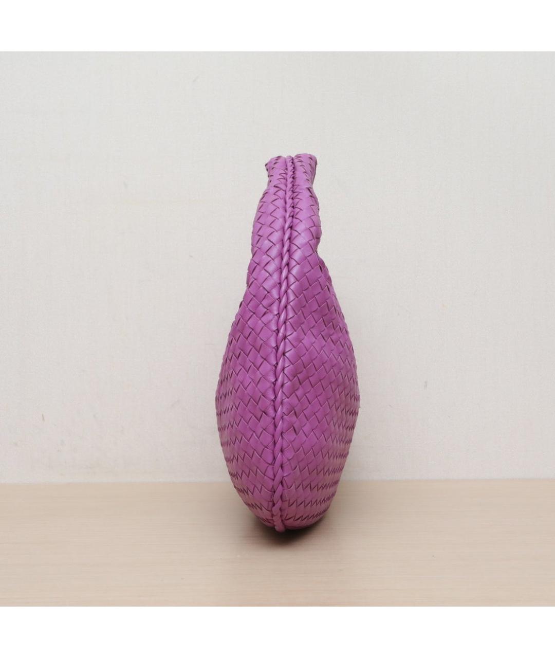 BOTTEGA VENETA Фиолетовая кожаная сумка через плечо, фото 5