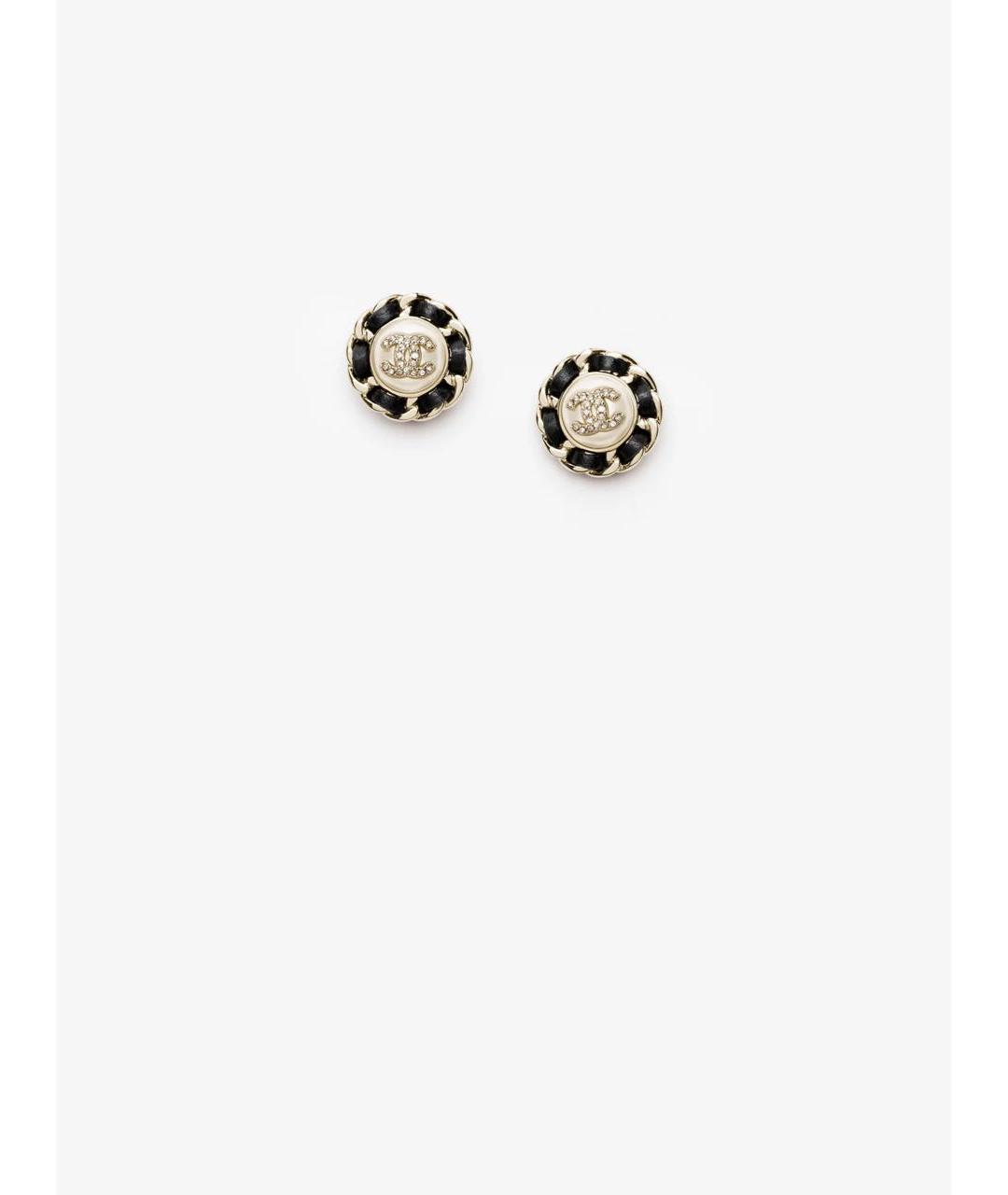 CHANEL Золотые металлические серьги, фото 2