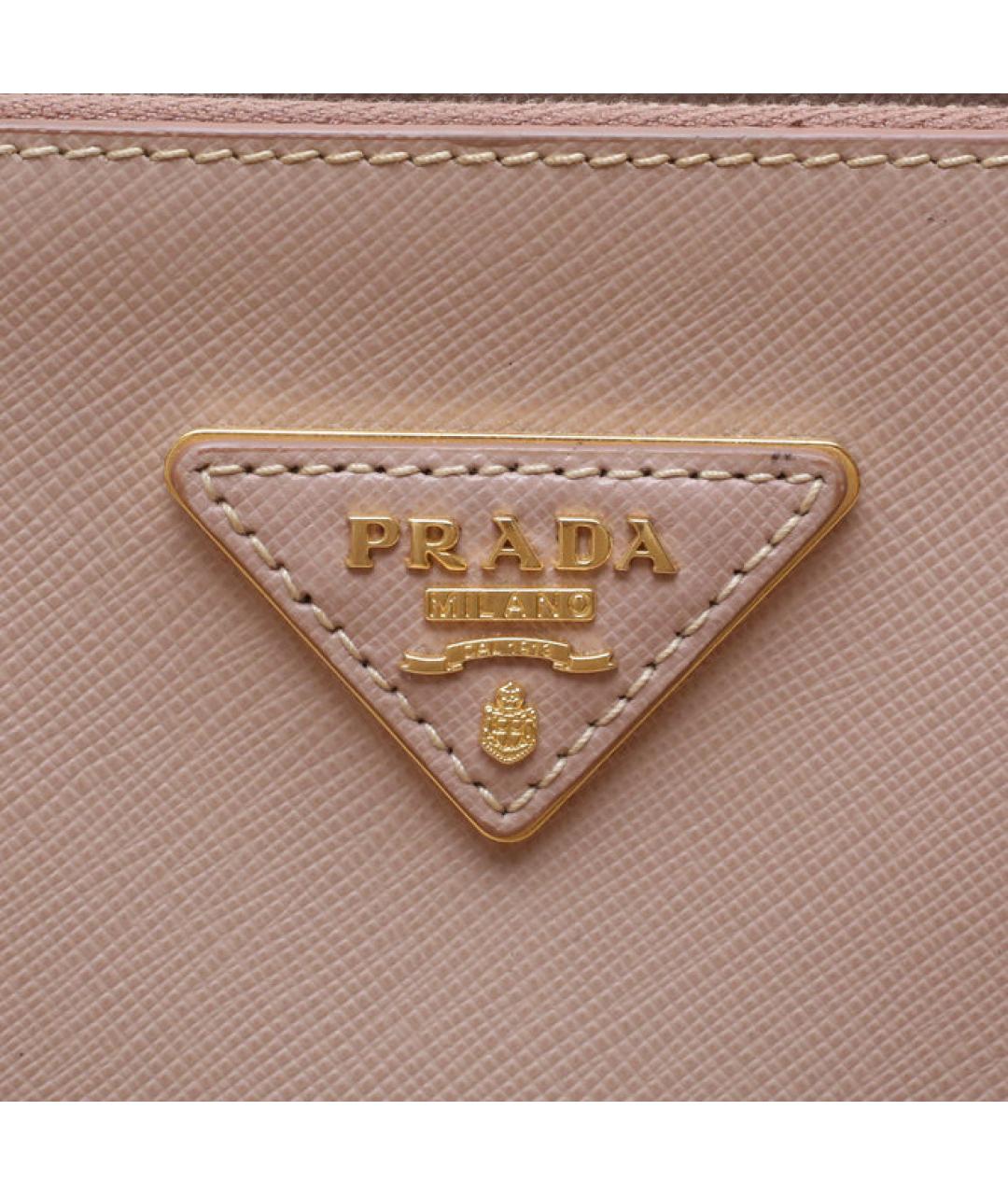 PRADA Бежевая кожаная сумка через плечо, фото 8