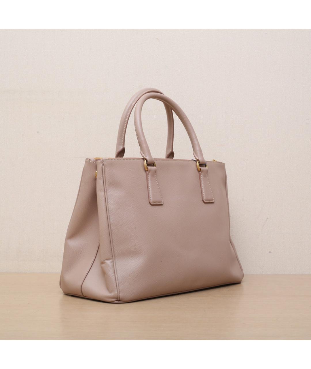 PRADA Бежевая кожаная сумка через плечо, фото 6