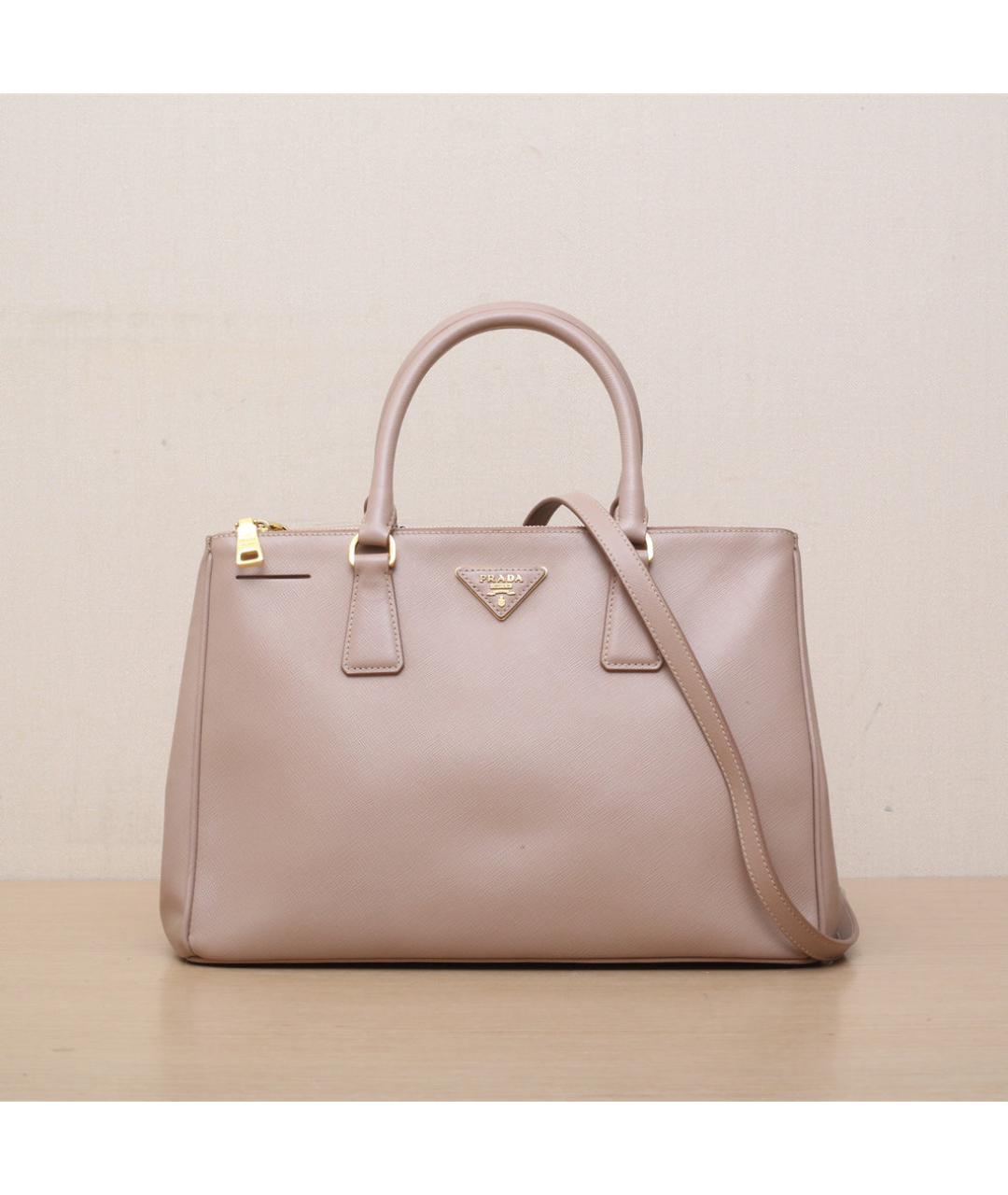 PRADA Бежевая кожаная сумка через плечо, фото 3