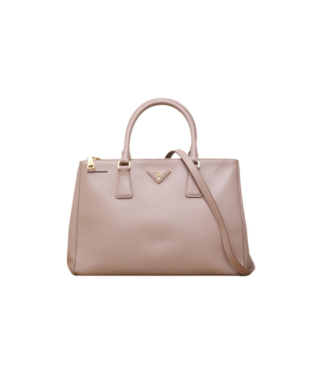 PRADA Бежевая кожаная сумка через плечо, фото 1