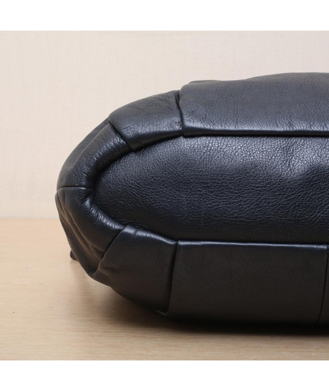 COACH Черная кожаная сумка через плечо, фото 9