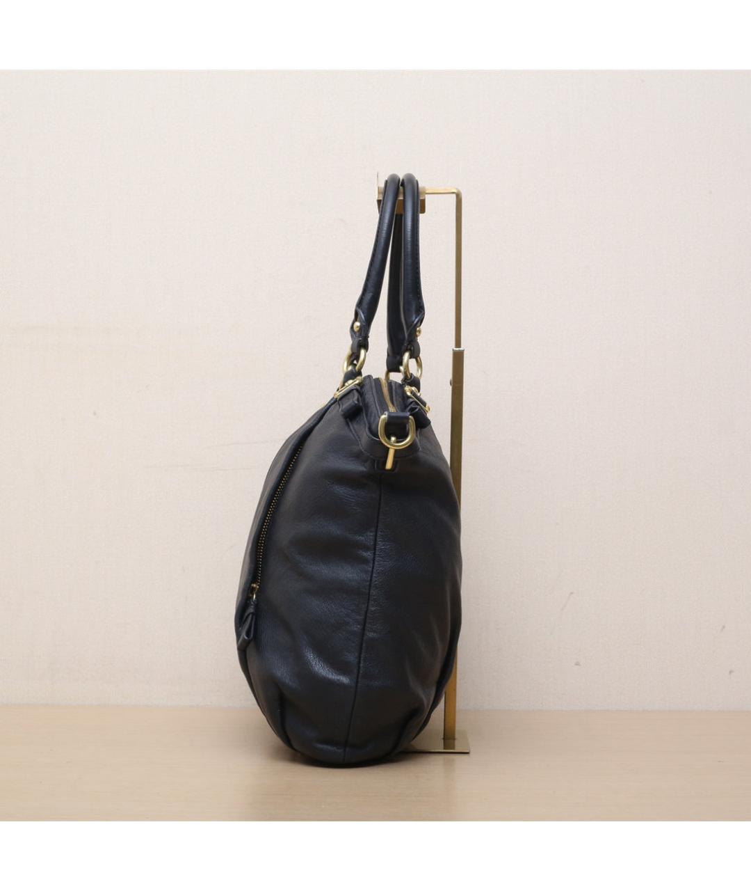 COACH Черная кожаная сумка через плечо, фото 5