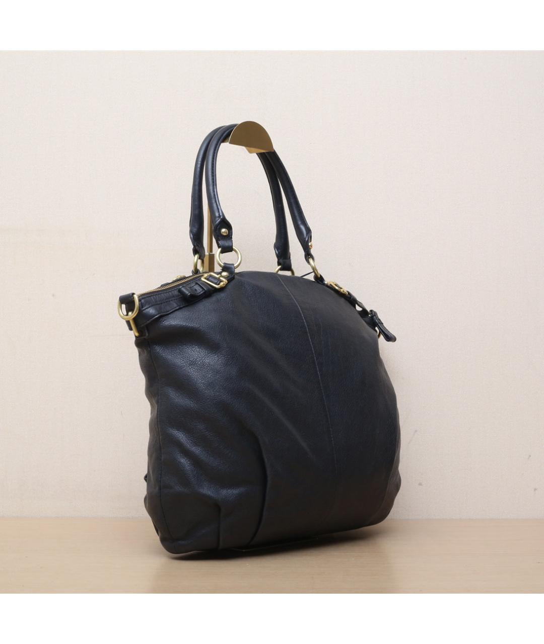 COACH Черная кожаная сумка через плечо, фото 6