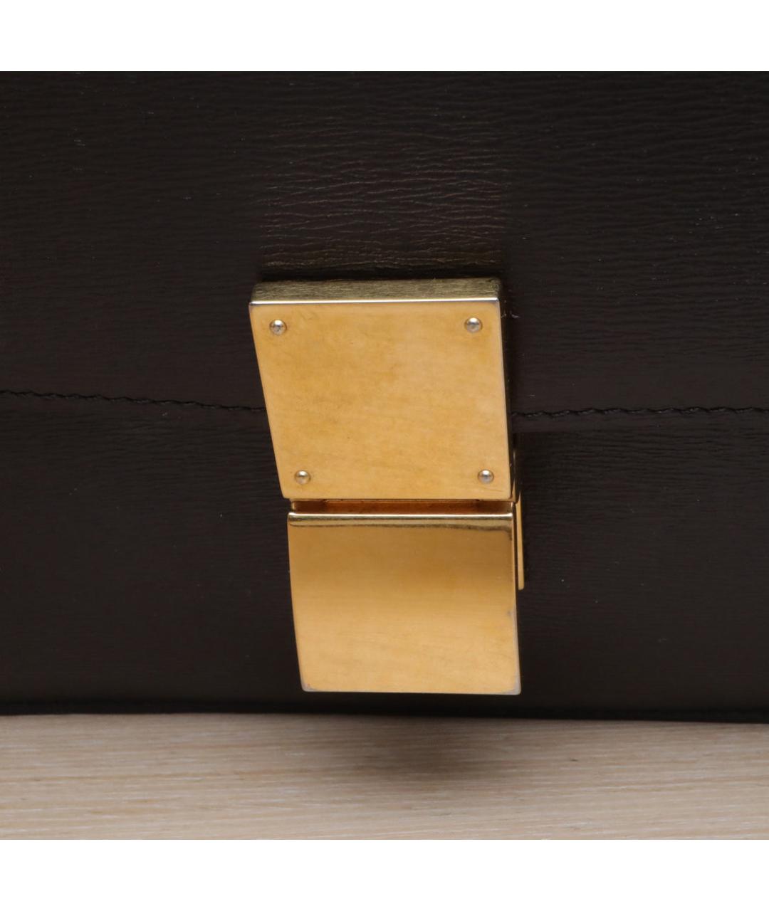 CELINE Коричневая кожаная сумка через плечо, фото 8