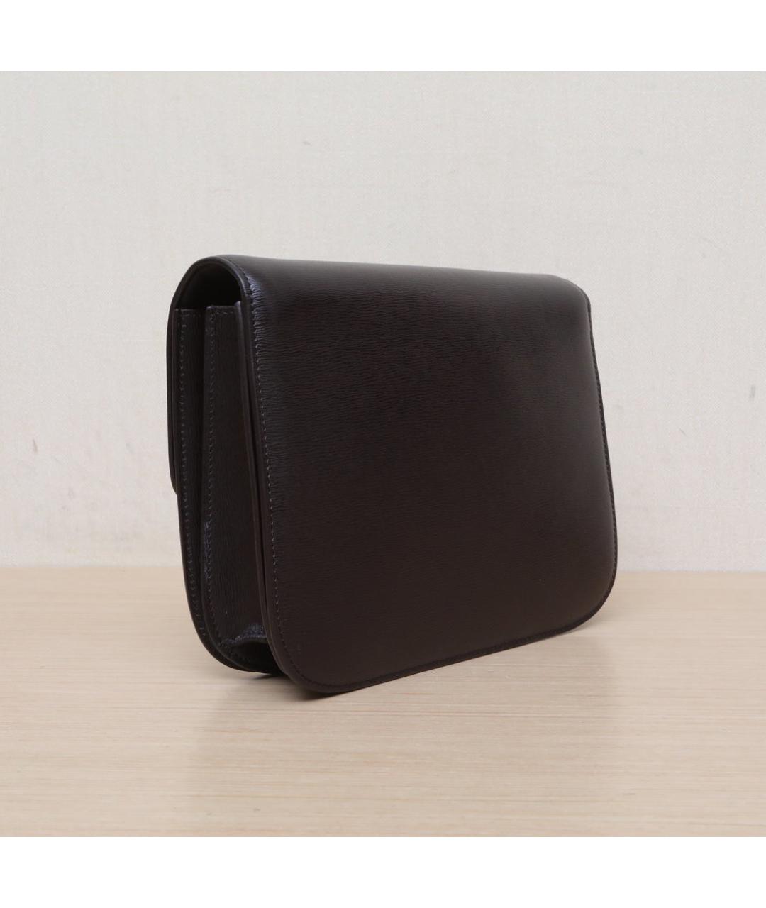 CELINE Коричневая кожаная сумка через плечо, фото 6