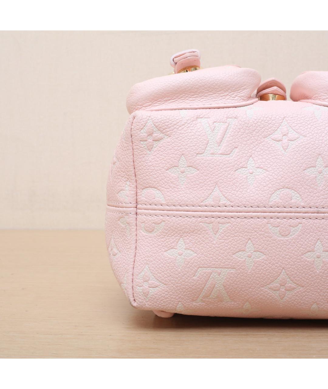 LOUIS VUITTON Розовый кожаный рюкзак, фото 9