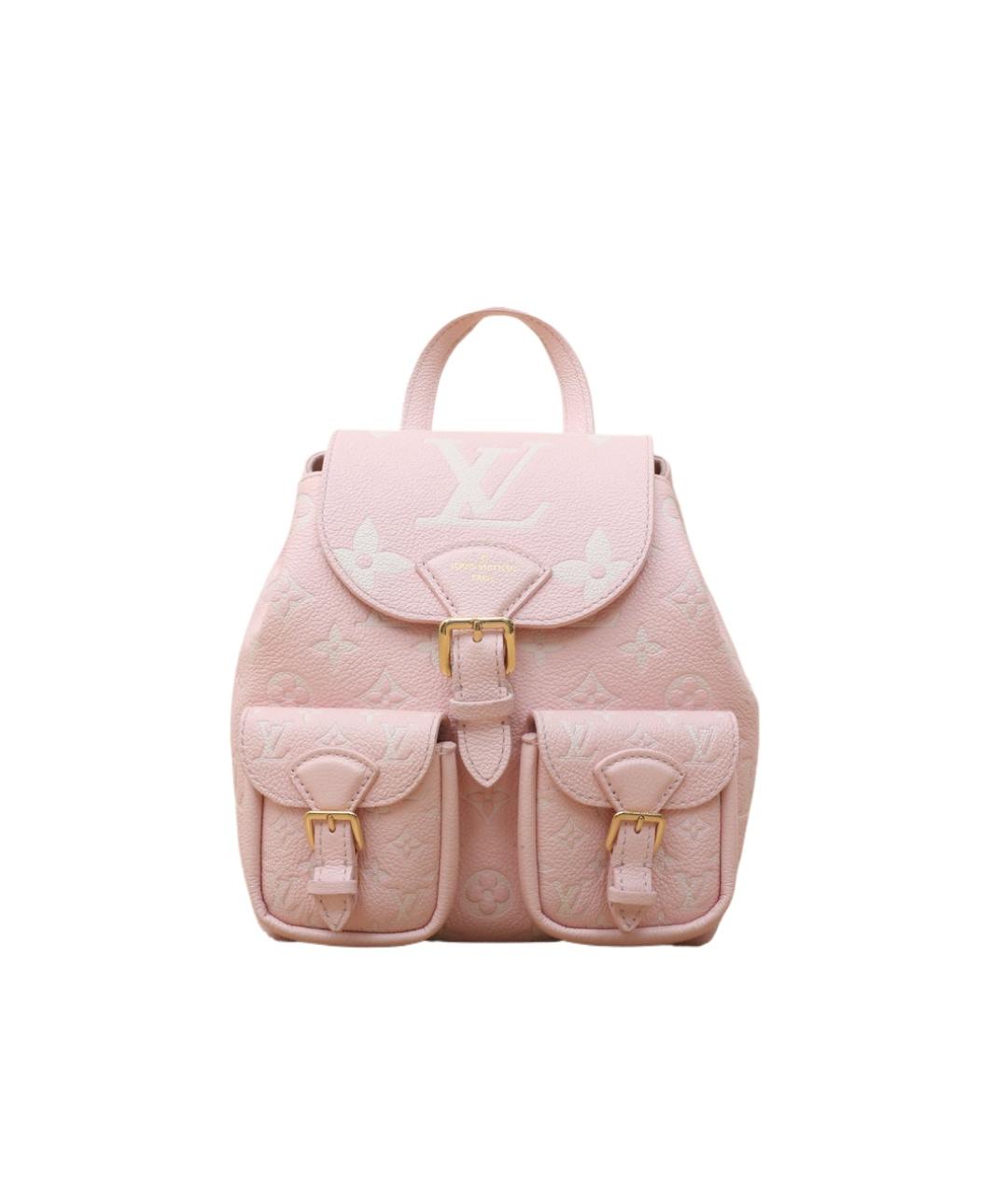 LOUIS VUITTON Розовый кожаный рюкзак, фото 1