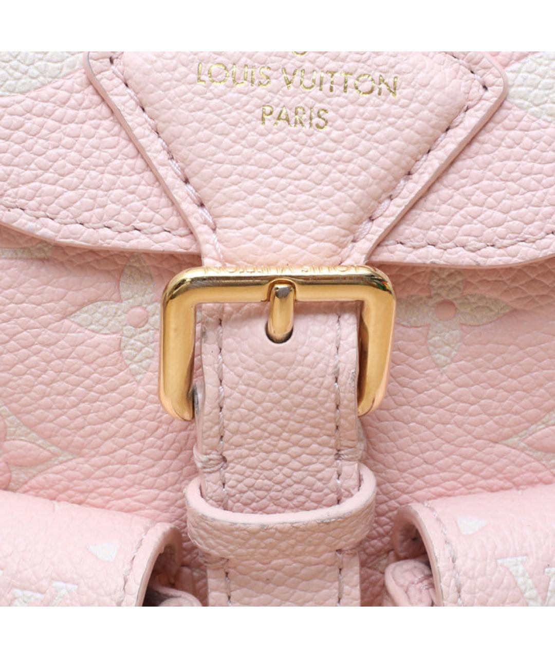 LOUIS VUITTON Розовый кожаный рюкзак, фото 8