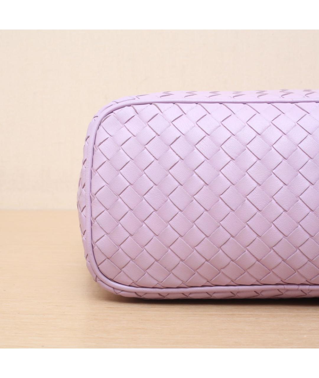 BOTTEGA VENETA Розовая кожаная сумка через плечо, фото 9