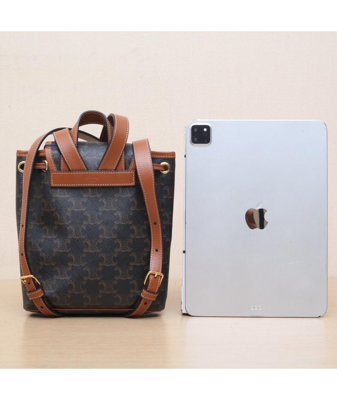 CELINE Коричневый рюкзак, фото 7