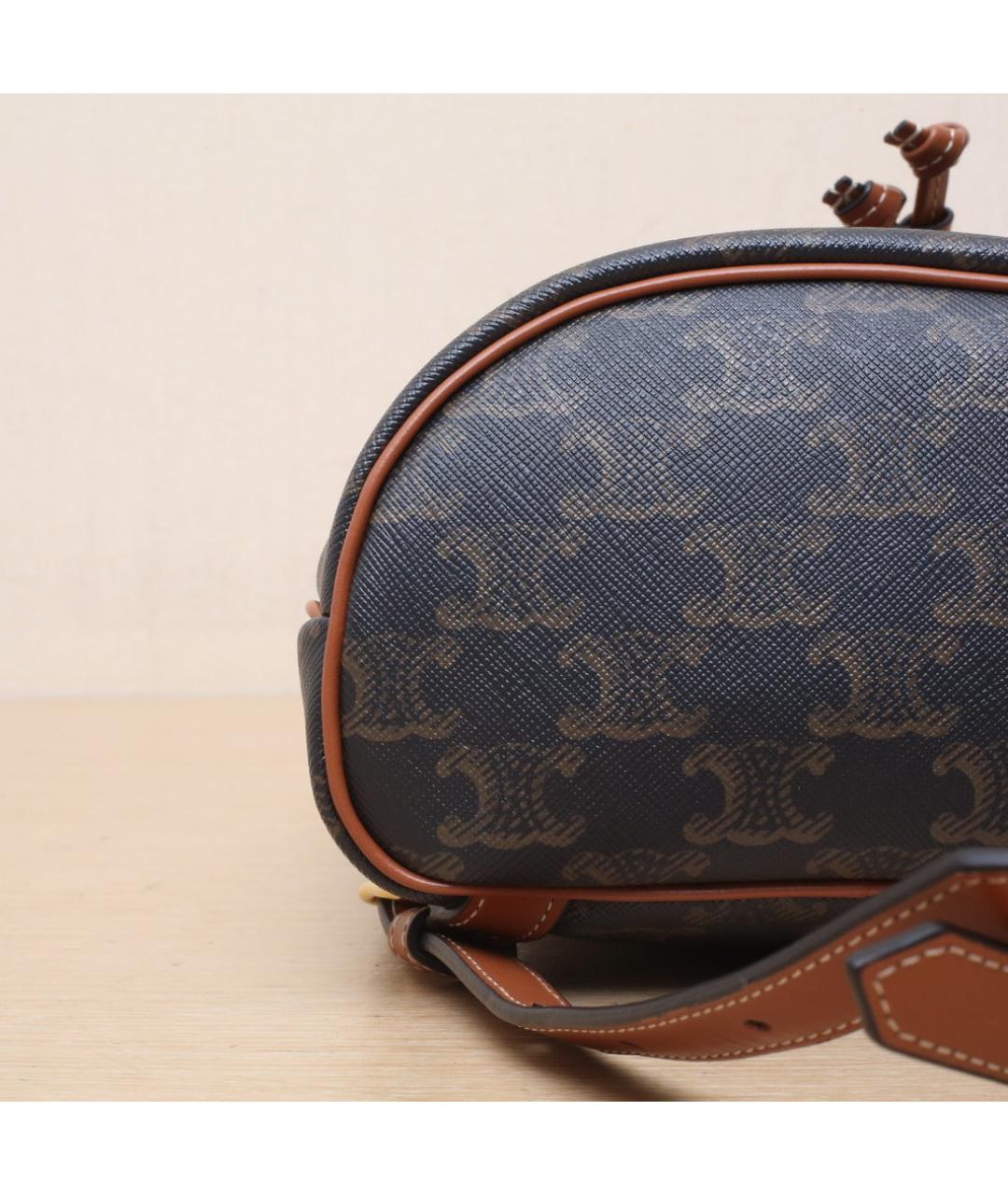 CELINE Коричневый рюкзак, фото 9