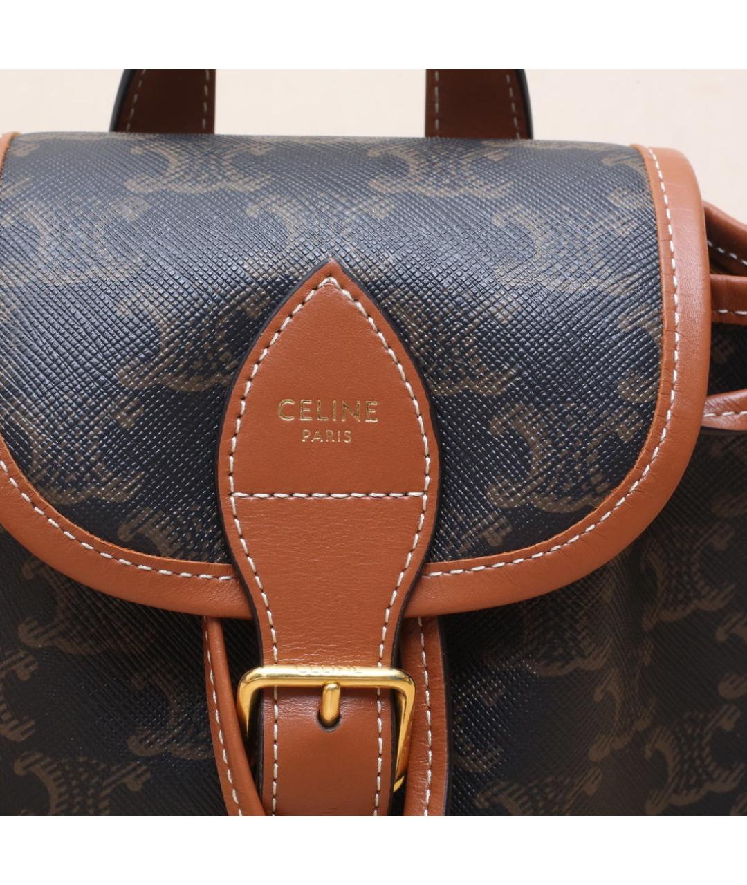 CELINE Коричневый рюкзак, фото 8