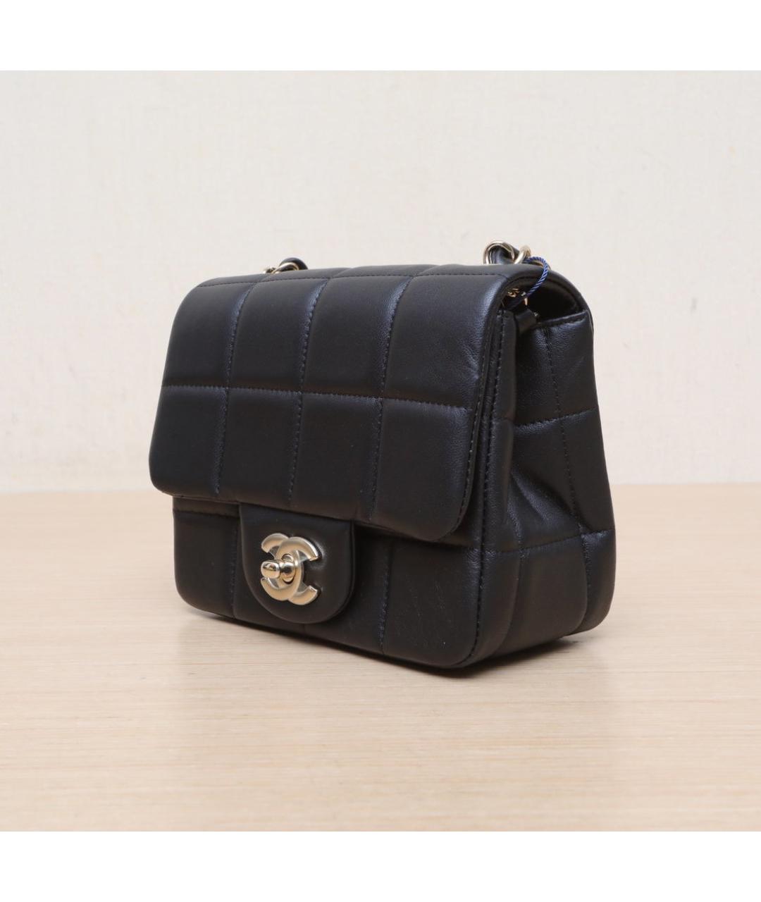 CHANEL Черная кожаная сумка через плечо, фото 4