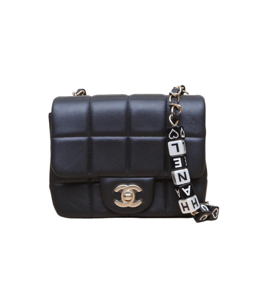 CHANEL Черная кожаная сумка через плечо, фото 1