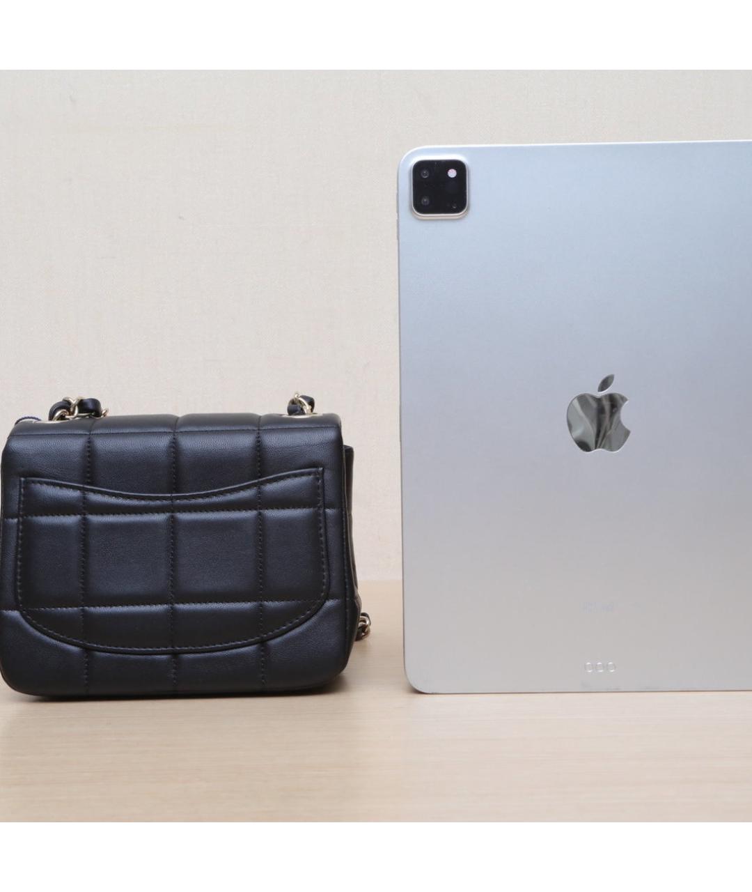 CHANEL Черная кожаная сумка через плечо, фото 7