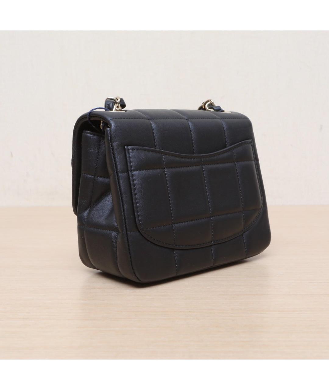 CHANEL Черная кожаная сумка через плечо, фото 6