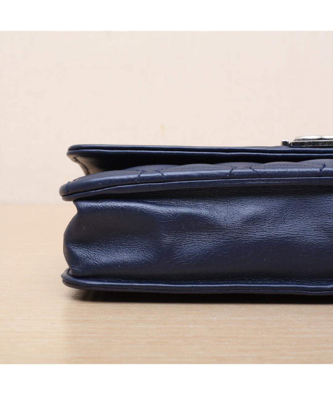 CHANEL Синяя кожаная сумка через плечо, фото 9