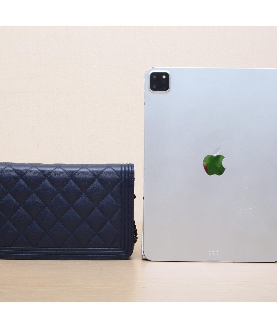 CHANEL Синяя кожаная сумка через плечо, фото 7