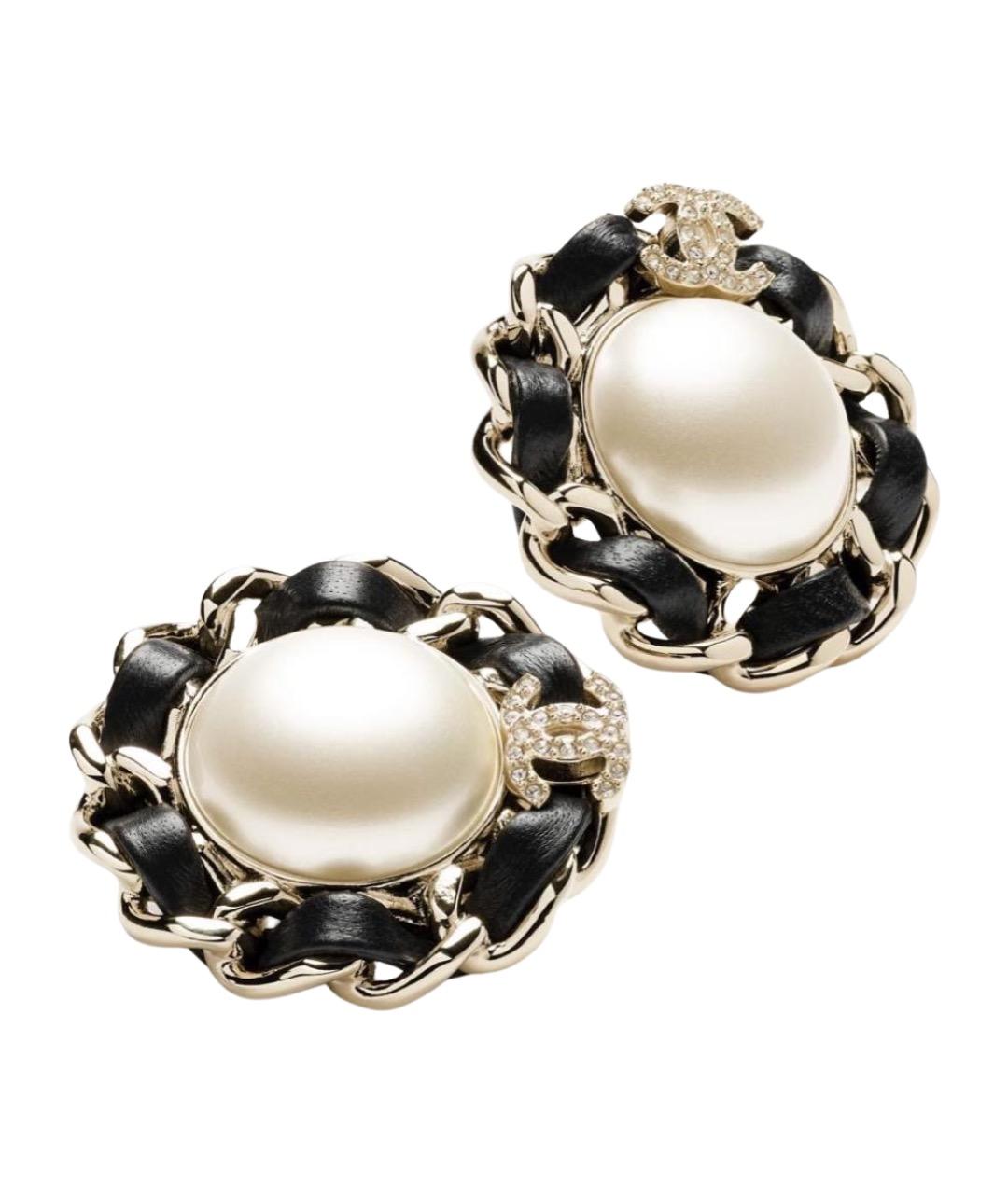 CHANEL Металлические серьги, фото 1