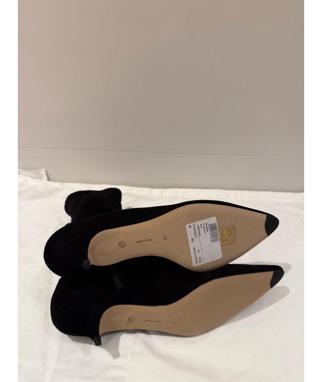 THE ROW Черные замшевые ботильоны, фото 6