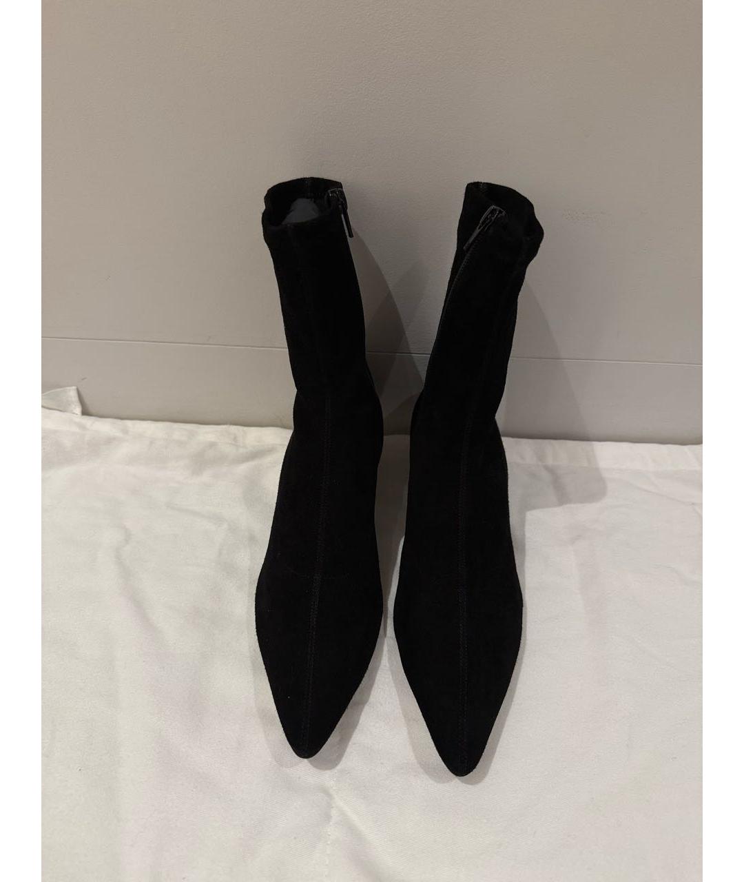 THE ROW Черные замшевые ботильоны, фото 5