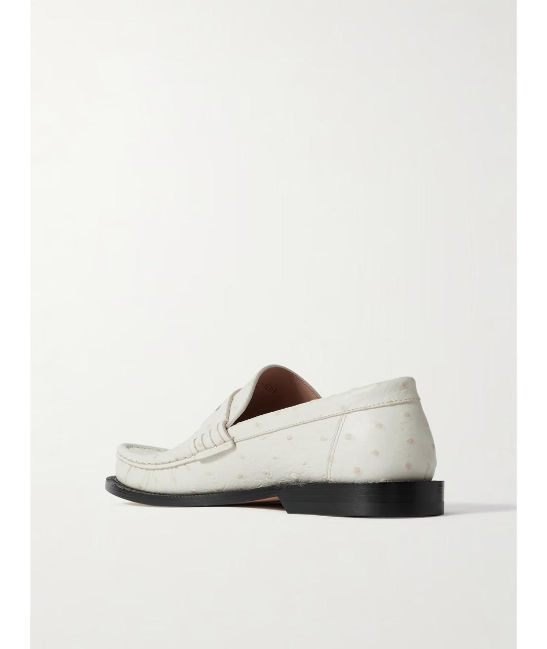 LOEWE Бежевые кожаные лоферы, фото 5