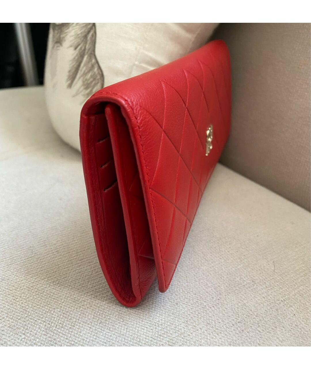 CH CAROLINA HERRERA Красный кожаный кошелек, фото 2