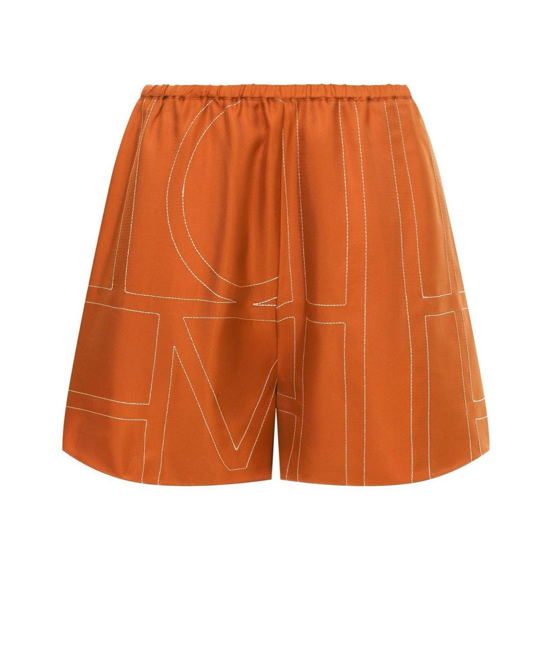 TOTEME Оранжевое шелковые шорты, фото 1