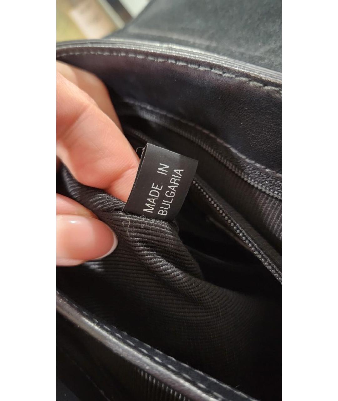 FURLA Черная кожаная сумка через плечо, фото 7