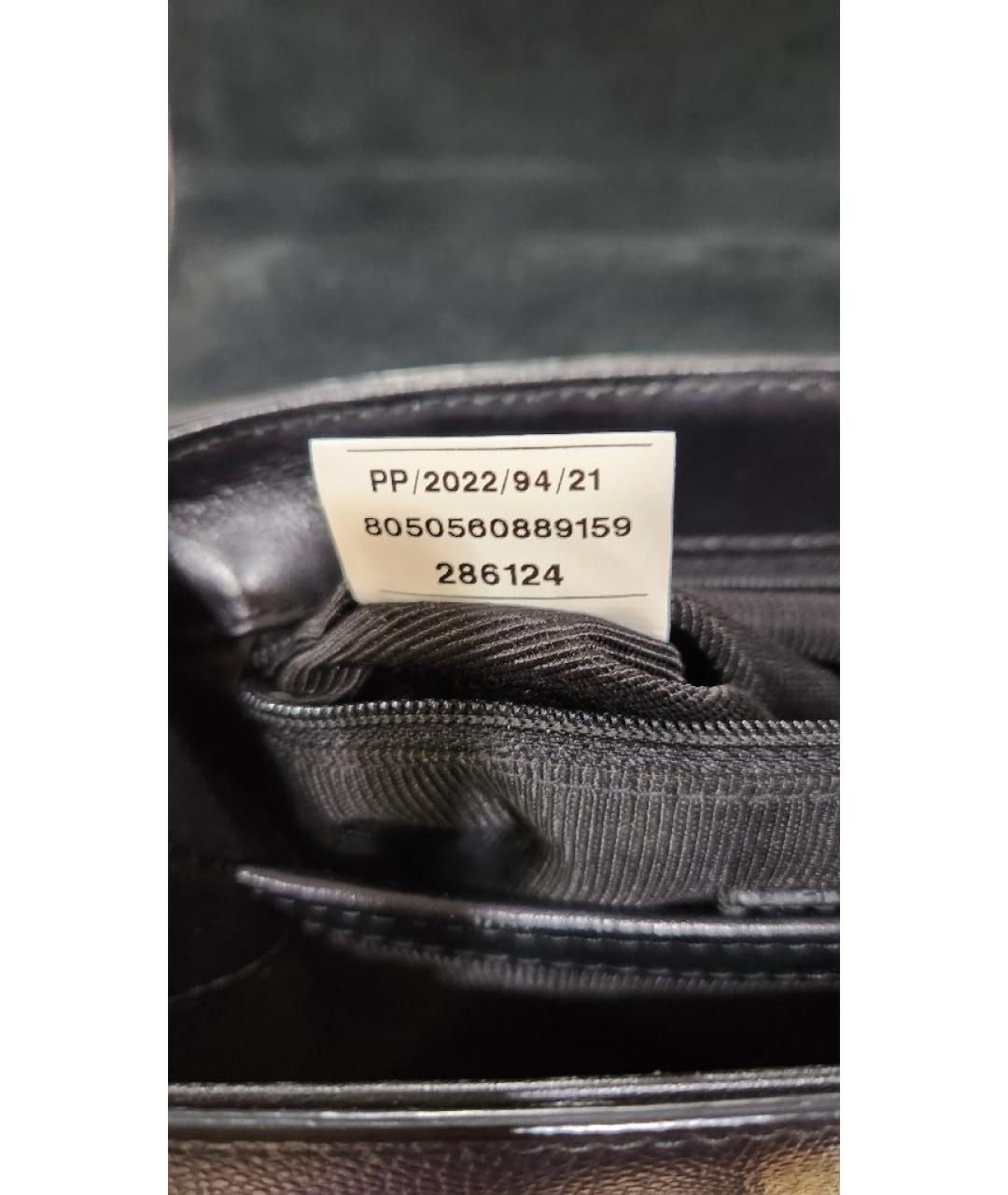 FURLA Черная кожаная сумка через плечо, фото 6