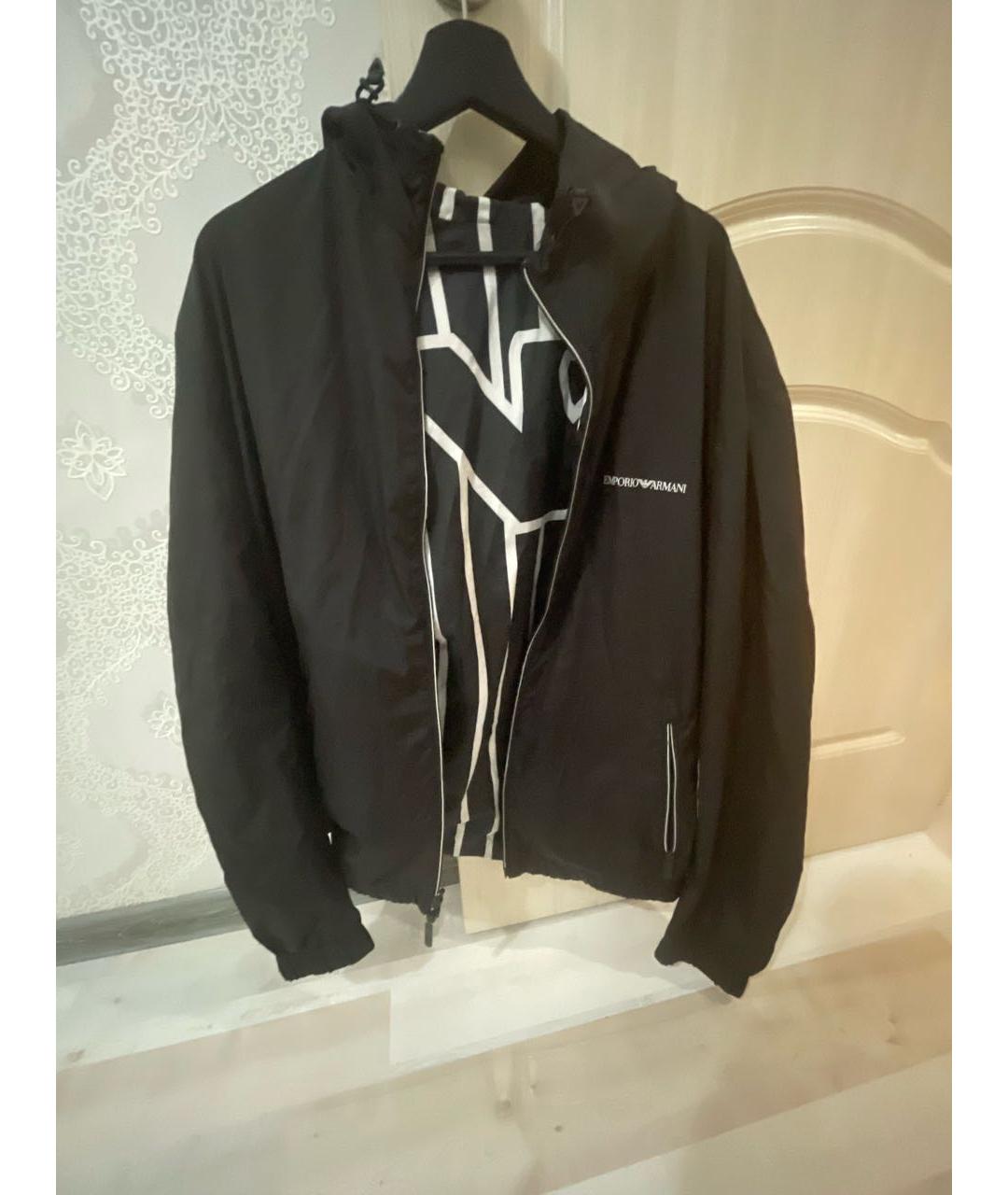 EMPORIO ARMANI Черная спортивная куртка, фото 8