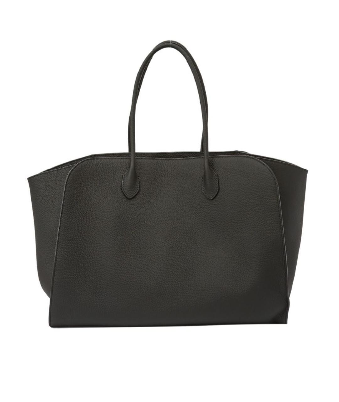 THE ROW Черная кожаная сумка тоут, фото 1