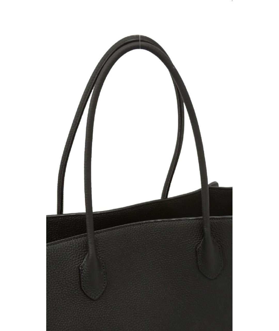 THE ROW Черная кожаная сумка тоут, фото 6