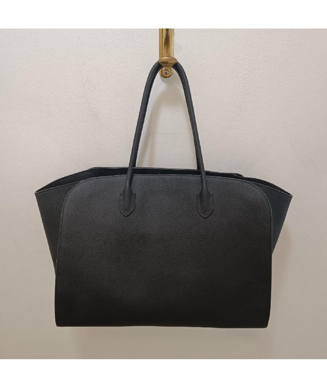 THE ROW Черная кожаная сумка тоут, фото 2