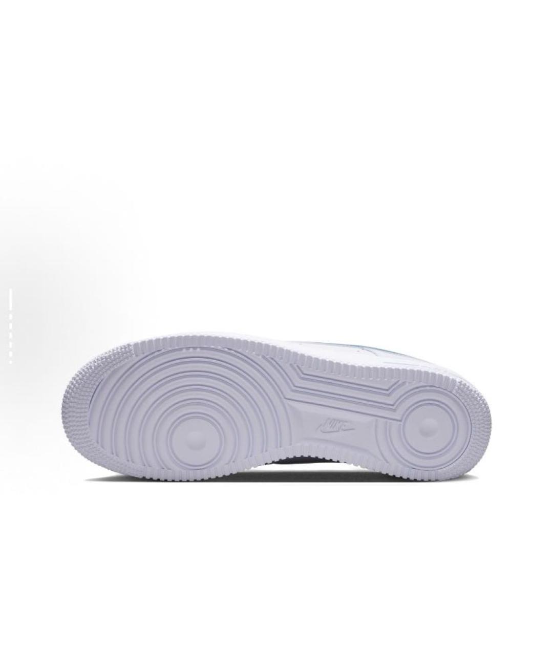 NIKE Белые кожаные кроссовки, фото 5