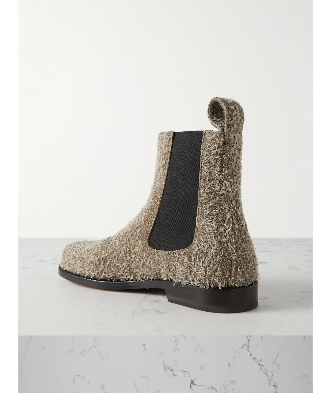 LOEWE Серые замшевые ботинки, фото 3