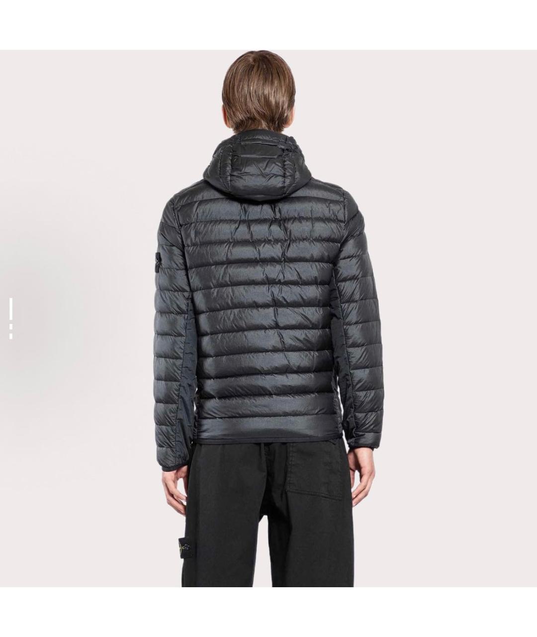 STONE ISLAND Черная куртка, фото 4