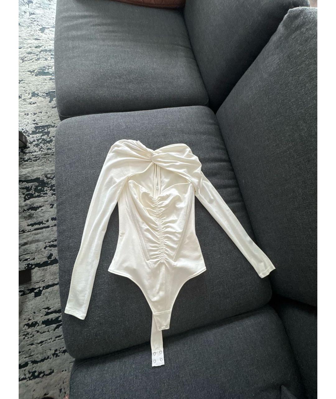 ALEXANDER WANG Белый хлопковый корсет, фото 5