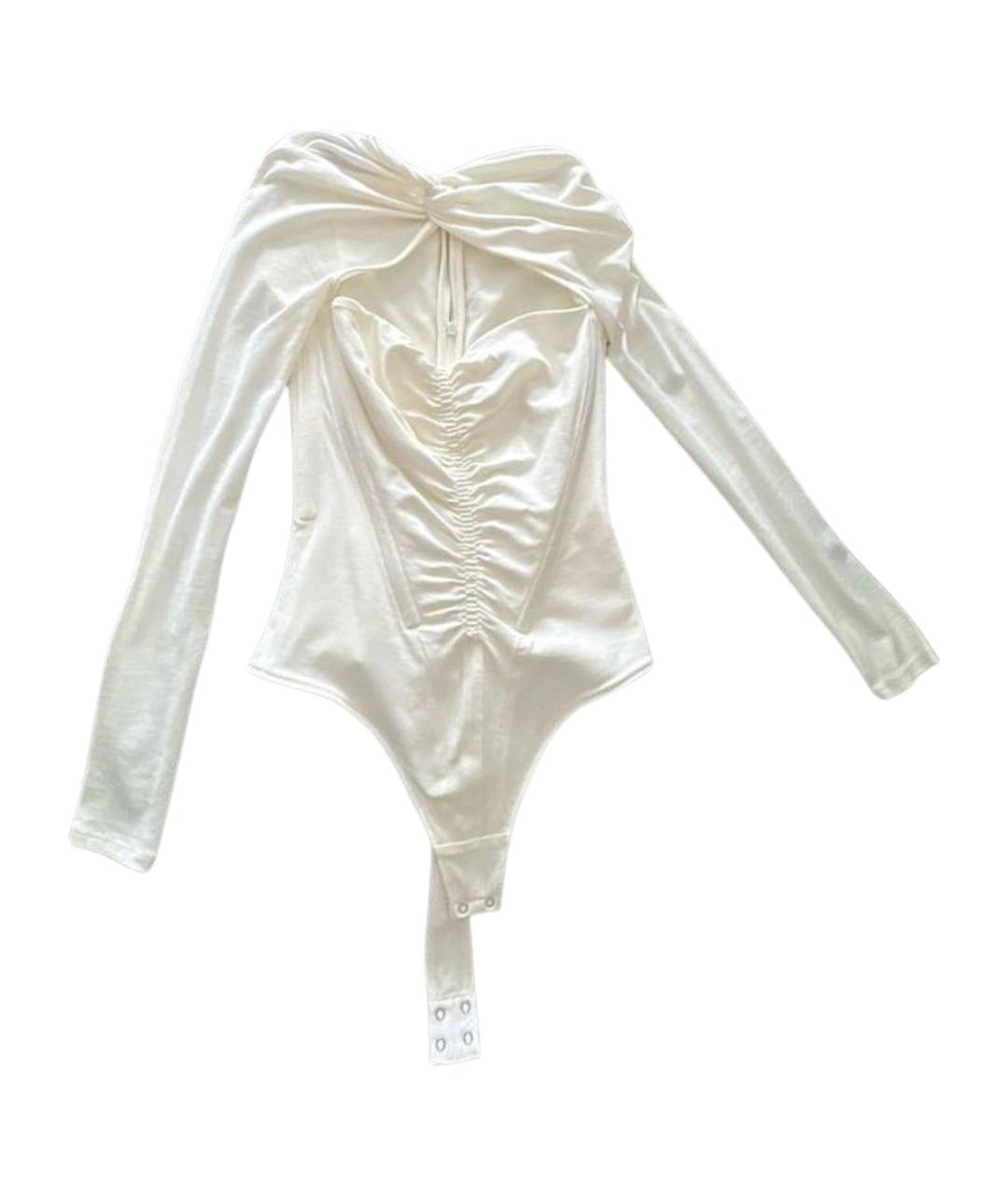 ALEXANDER WANG Белый хлопковый корсет, фото 1