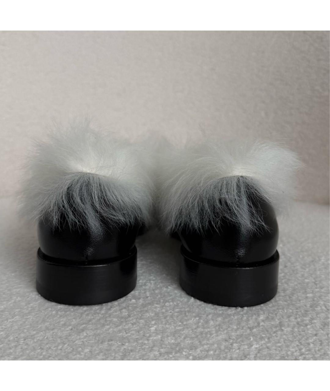 CHANEL Черные кожаные лоферы, фото 4