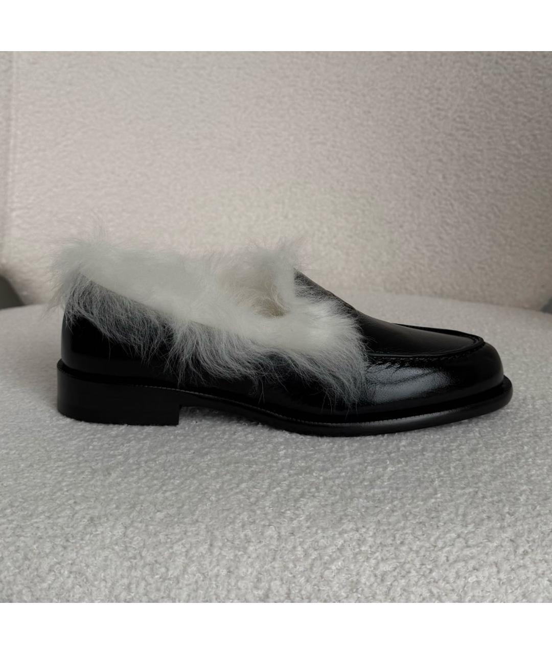 CHANEL Черные кожаные лоферы, фото 6