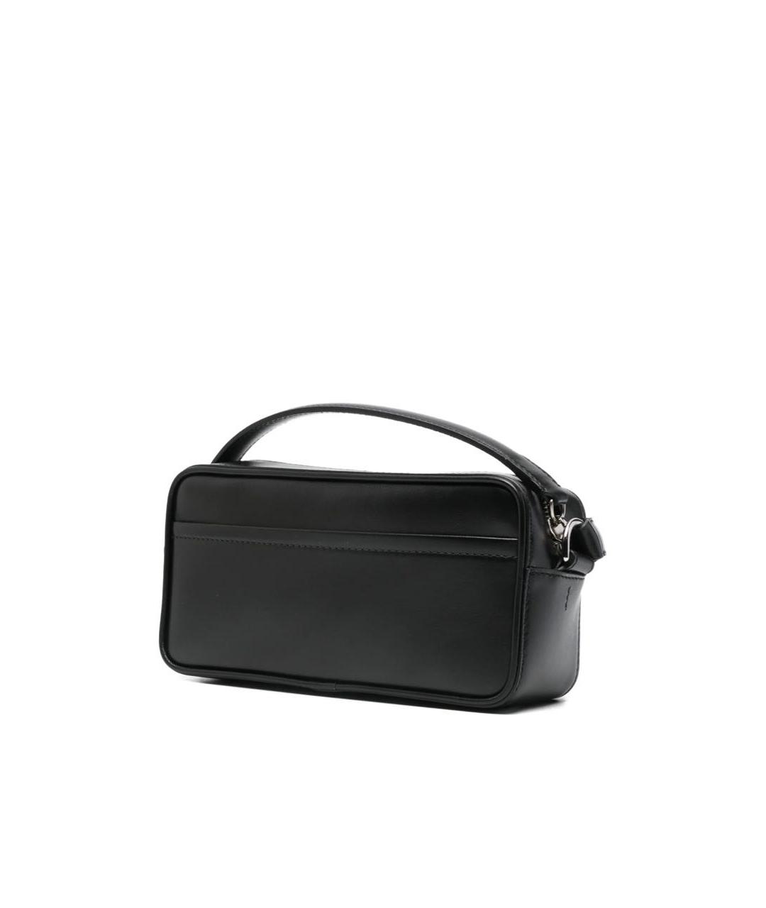 JACQUEMUS Черная кожаная сумка тоут, фото 4