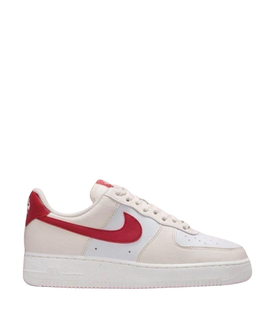 NIKE Бежевые кожаные кроссовки, фото 1