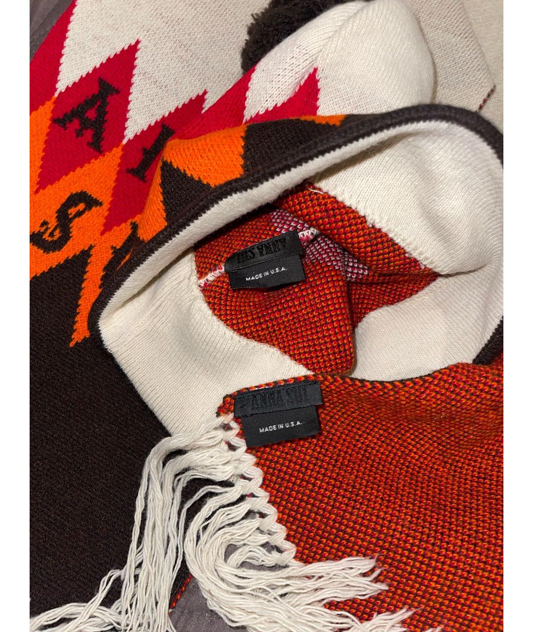 ANNA SUI Мульти шерстяной шарф, фото 3